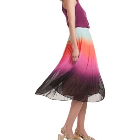 Trina Turk rainbow shine pleated skirt - size 0. New with tags. - Picture 7 of 10